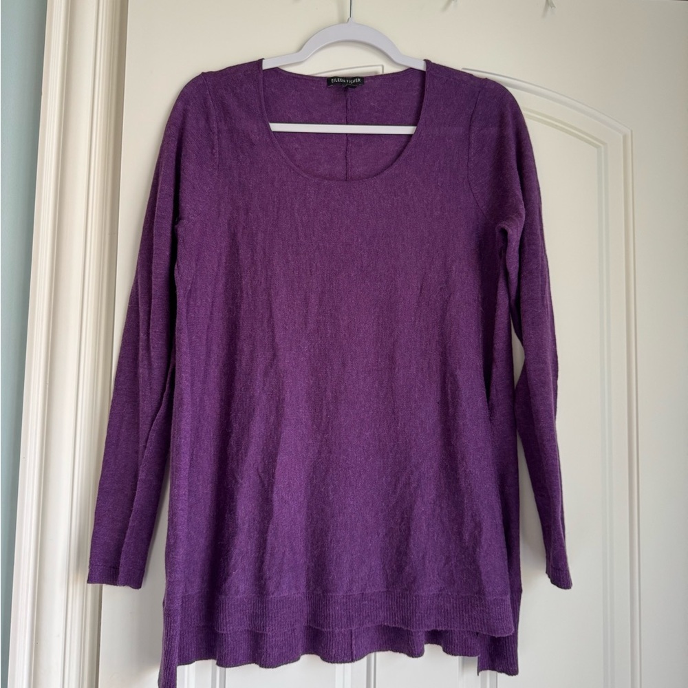 Eileen Fisher Rich Purple Sweater Size S